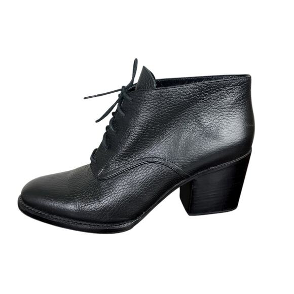 Rachel Comey Ibex Leather Lace-Up Booties Black Ankle Boots Size 9 - Picture 4 of 11